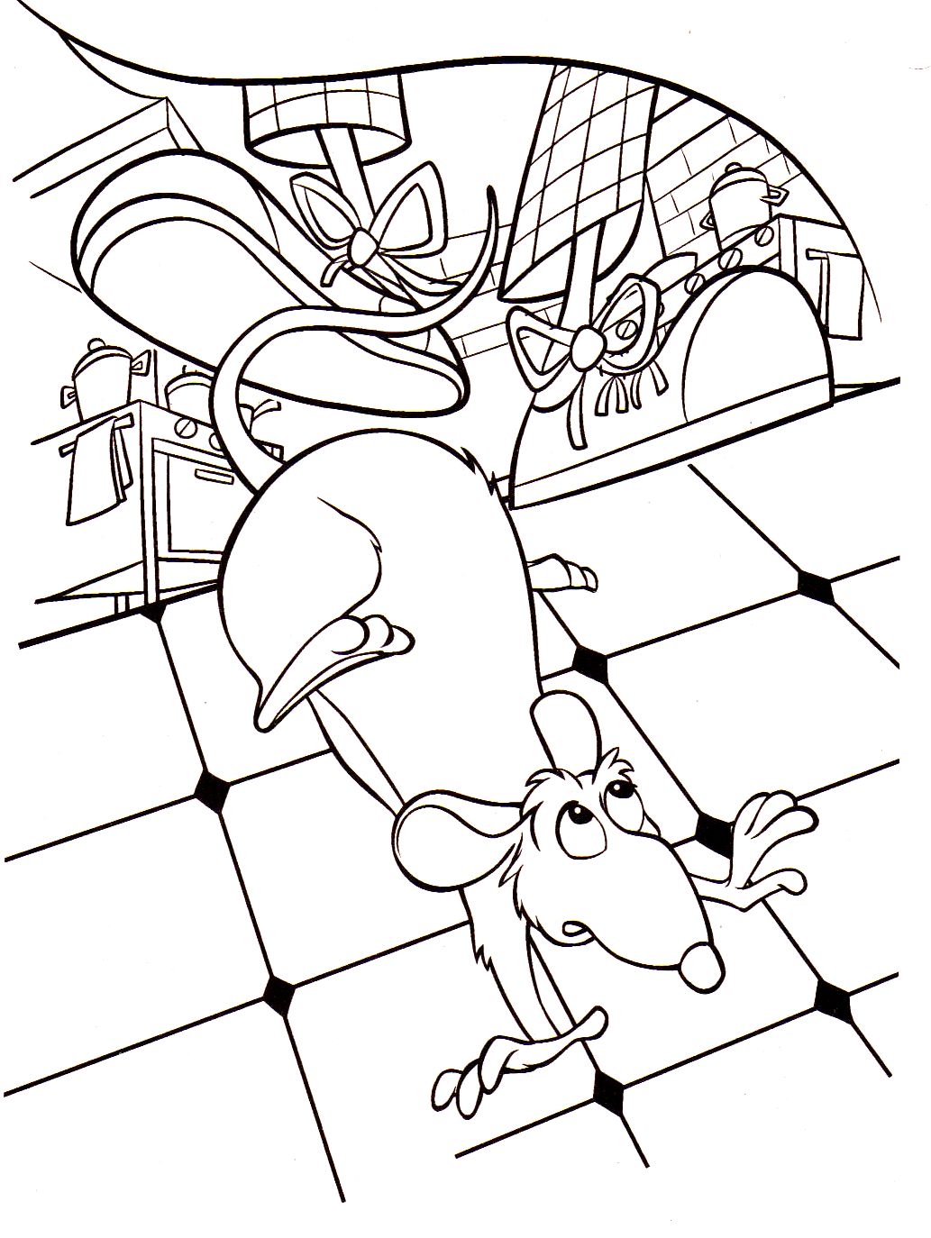 coloriage ratatouille remy la souris